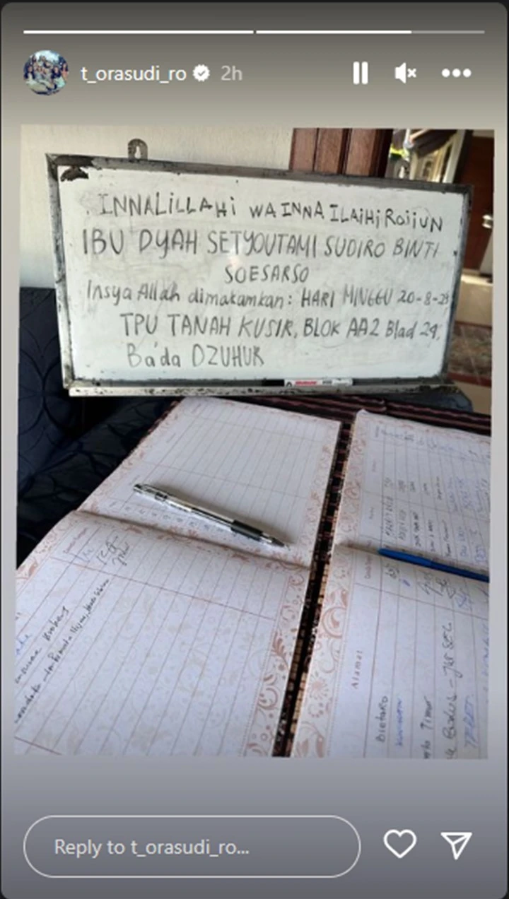 Tora Sudiro Beber Riwayat Penyakit Hingga Pesan Terakhir Mendiang Ibunda