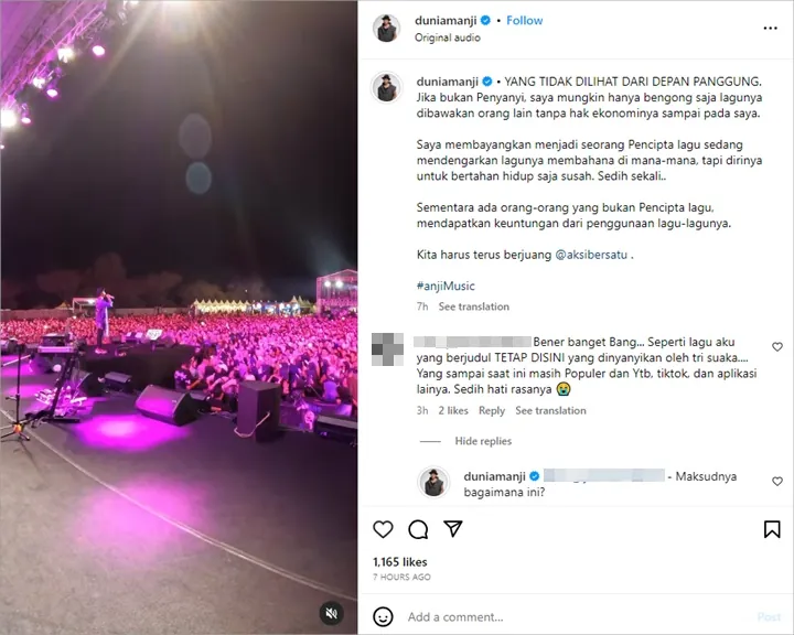 Anji Bak Sindir Menohok Usai Ian Kasela Protes Dikeluarkan dari Grup AKSI