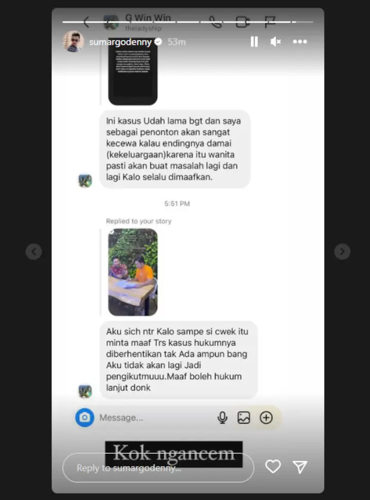 PDenny Sumargo Diancam Fans Imbas Masalah dengan DJ Verny Hasan