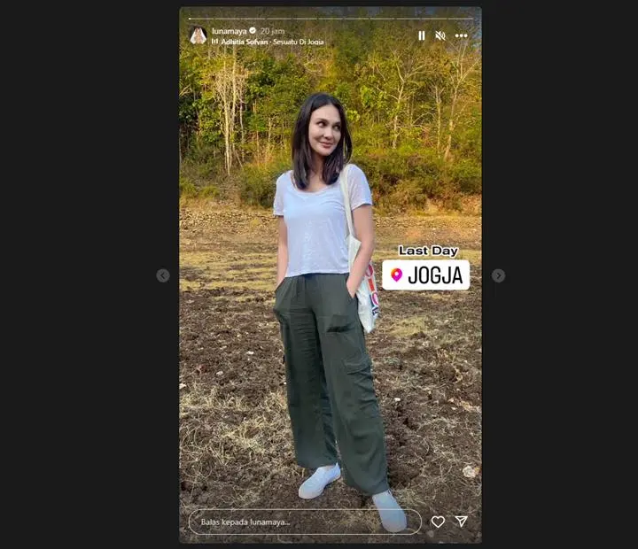 Luna Maya Kece Pakai Celana Gombrang, Style Mirip Maxime Bouttier Digoda Bak Outfit Couple