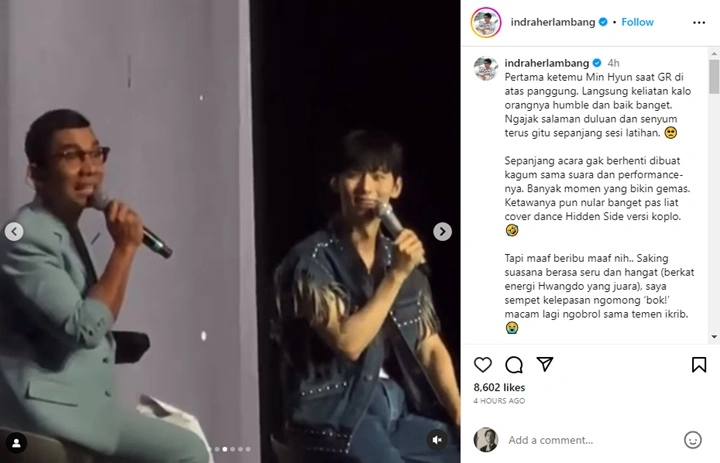Nyaman dengan Hwang Minhyun, Indra Herlambang Kelepasan Ngomong yang Tak Seharusnya