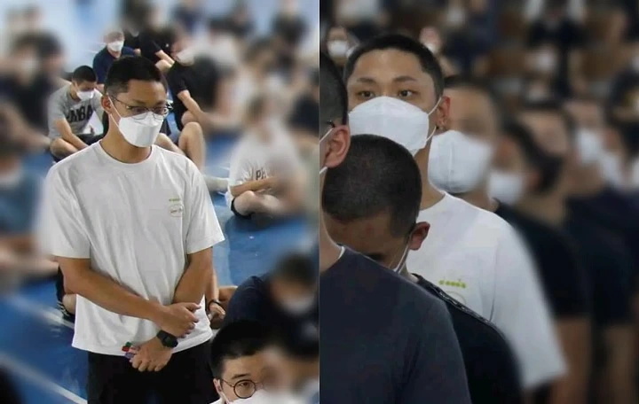 Lee Do Hyun Dengan Rambut Gundul Saat Wamil
