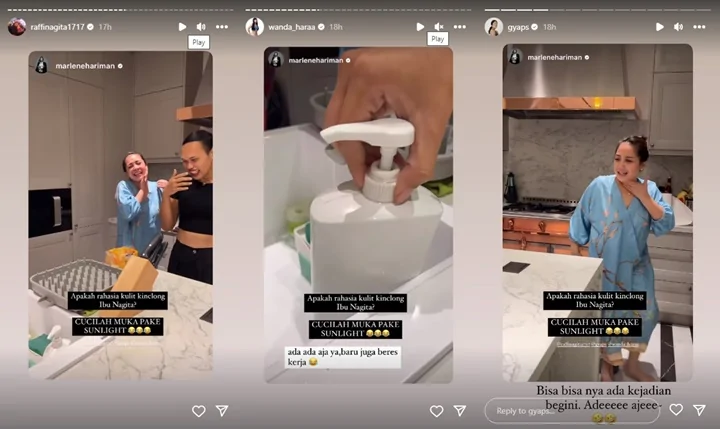 Nagita Slavina Cuci Wajah Pakai Sabun Cuci Piring, Sahabat: Pantes Kinclong