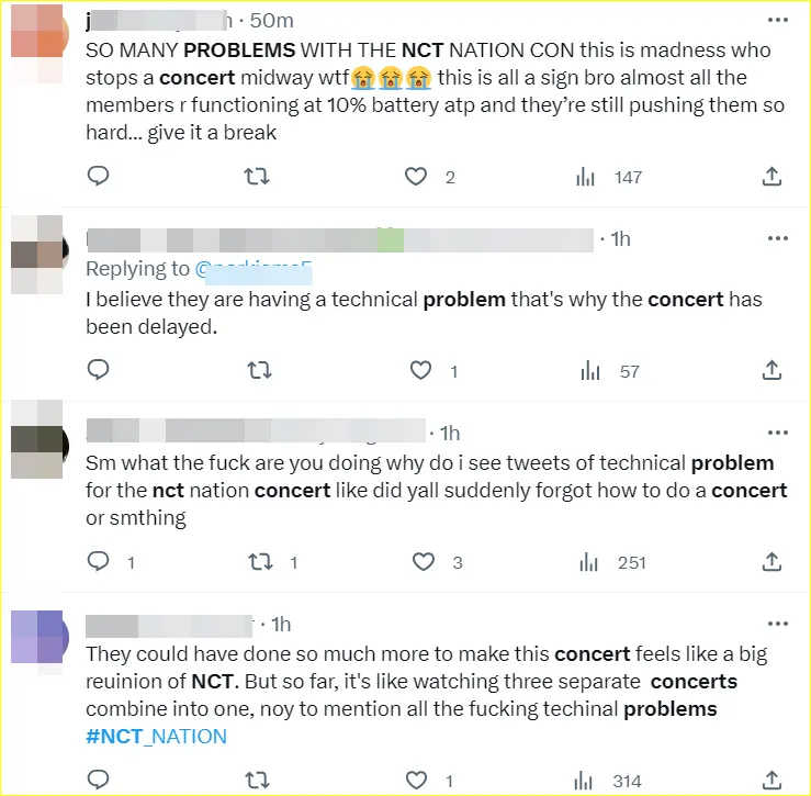komentar terkait dengan problem di konser NCT
