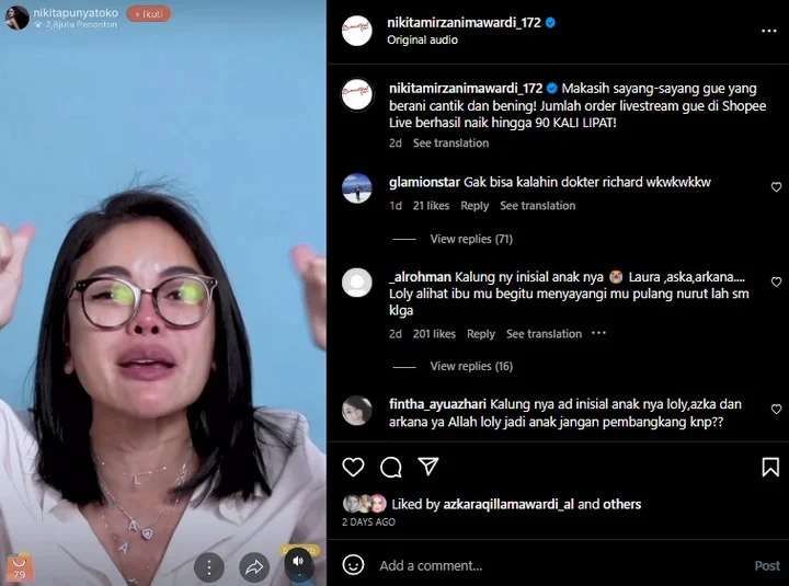 Nikita Mirzani Pecahkan Rekor, Kalung Curi Salfok