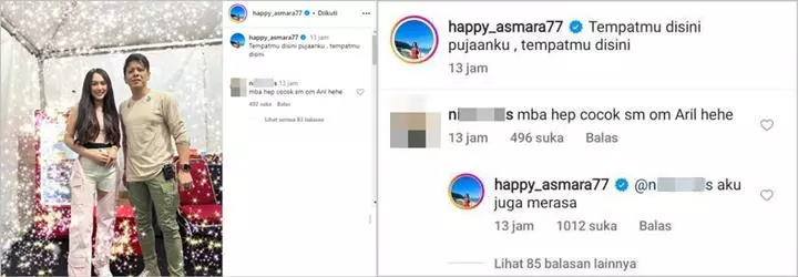 Happy Asmara Tulis Kalimat Romantis Saat Foto Bareng Ariel NOAH, Reaksi Dibilang Cocok Bikin Heboh