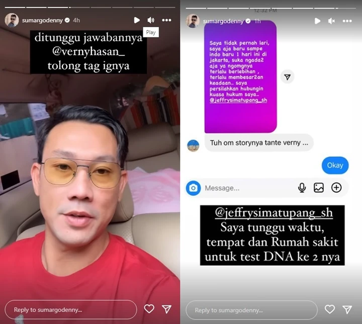 Diminta Denny Sumargo Tak Kabur dari Tantangan Tes DNA, DJ Verny Hasan Ngegas