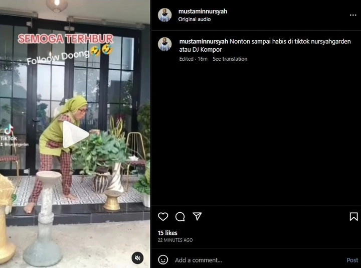 Ibu Indah Permatasari Minta Followers