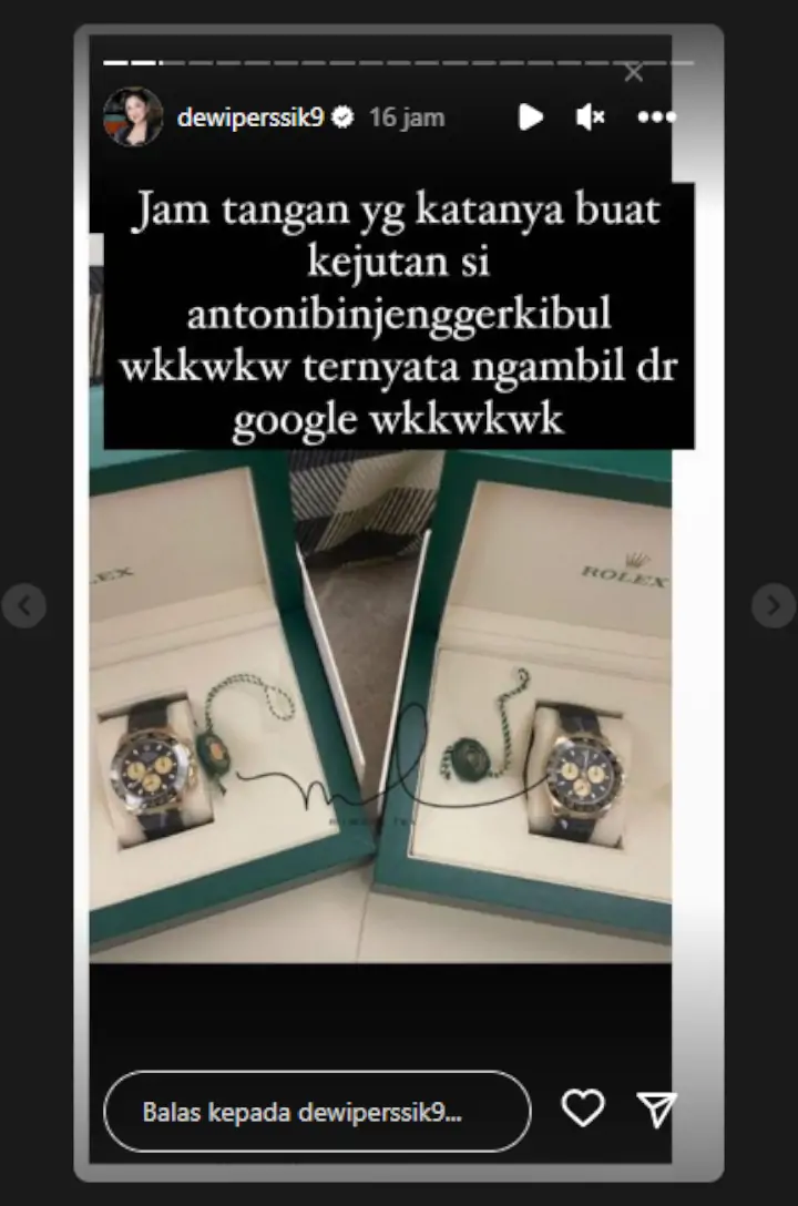 Dewi Persik Sentil Nikita Mirzani Soal Isu Comot Foto Rolex Dari Google