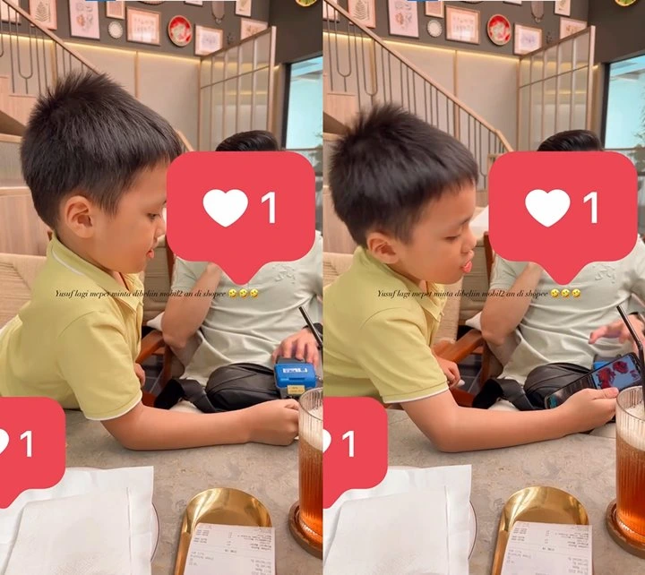 Momen Gemes Yusuf Minta Mobil-mobilan