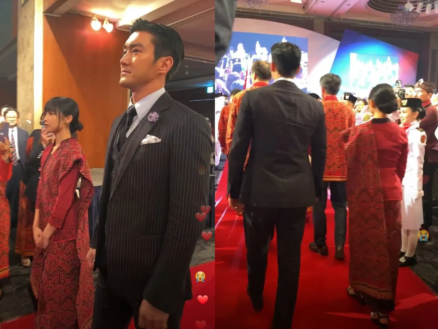 Dita Karang Secret Number dan Choi Siwon Super Junior menghadiri acara persahabatan antara Indonesia dan Korea Selatan
