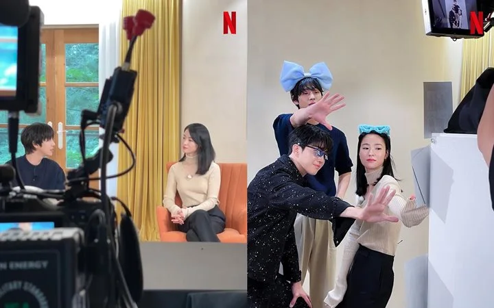 Cara Ahn Hyo Seop Tatap Jeon Yeo Bin di Balik Layar \'A Time Called You\' Jadi Bahan Gosip