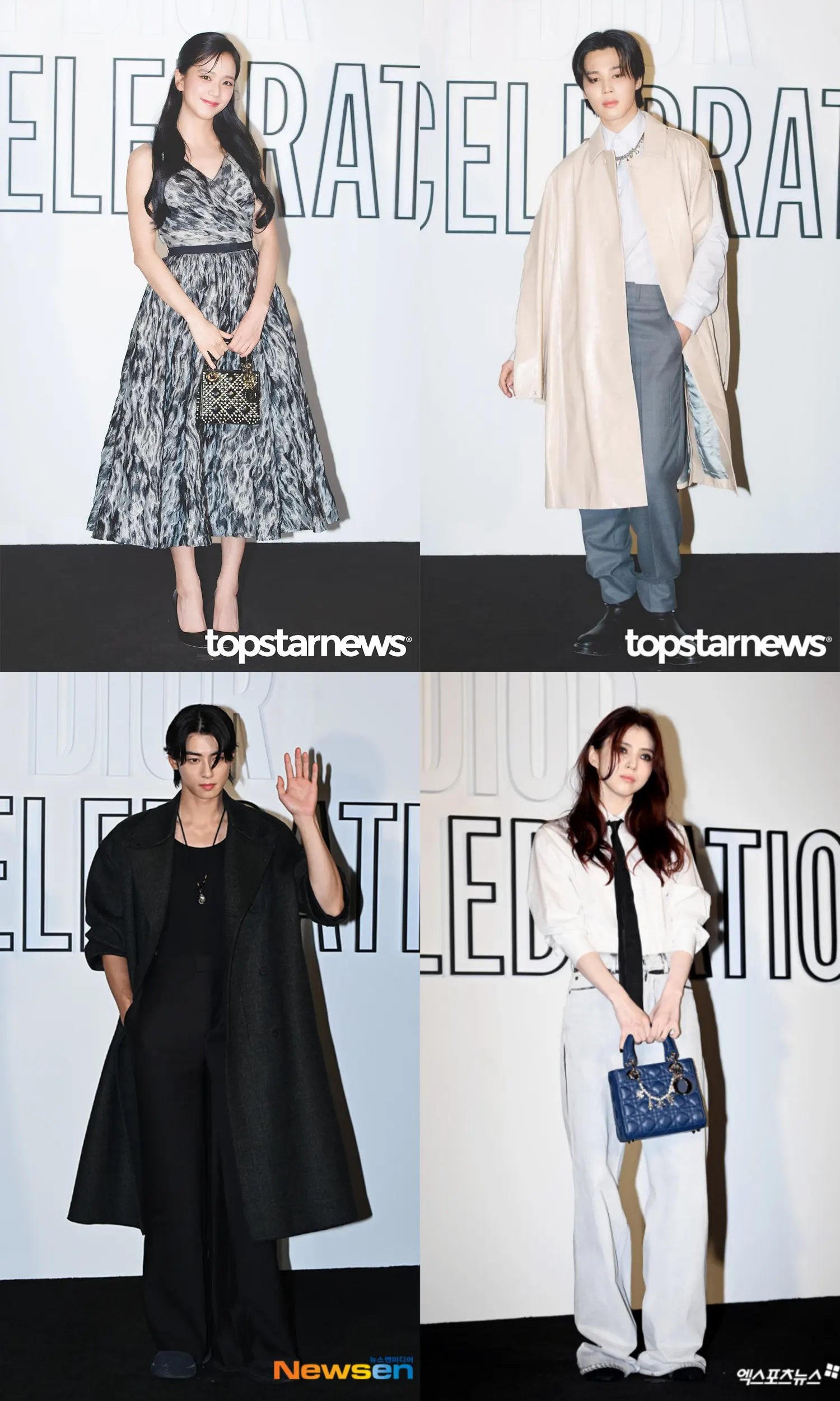 Jisoo BLACKPINK, Jimin BTS, Cha Eun Woo ASTRO, Han So Hee di acara Dior