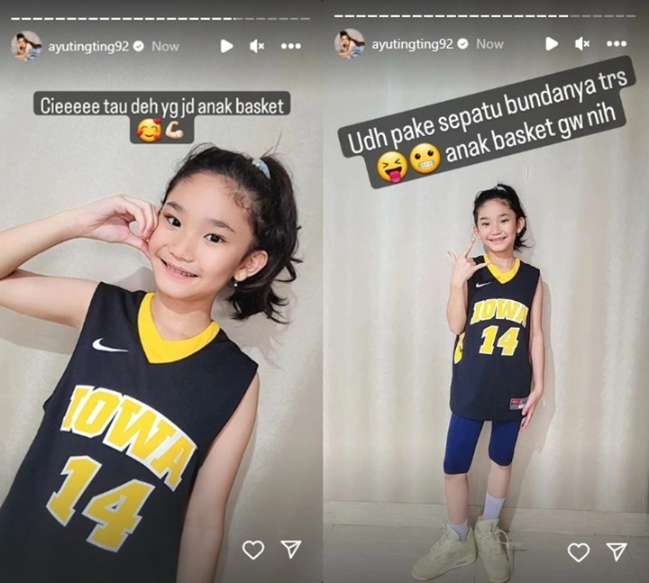 Putri Ayu Ting Ting Menjelma Jadi Pebasket Cantik, Tinggi Menjulang Bikin Salfok