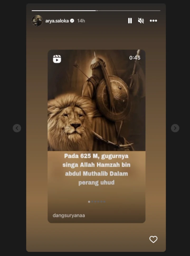 Arya Saloka Singgung Balas Dendam Usai Diduga Dihina Kerabat Putri Anne https://www.instagram.com/stories/arya.saloka/3183640841201613255/?hl=en