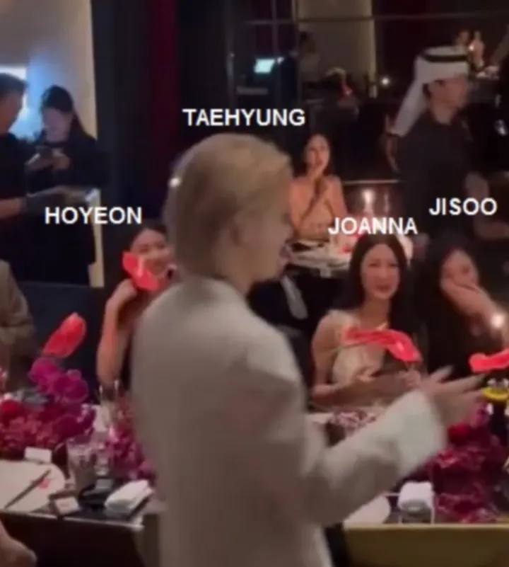 V BTS dan Jisoo BLACKPINK hadiri acara sama