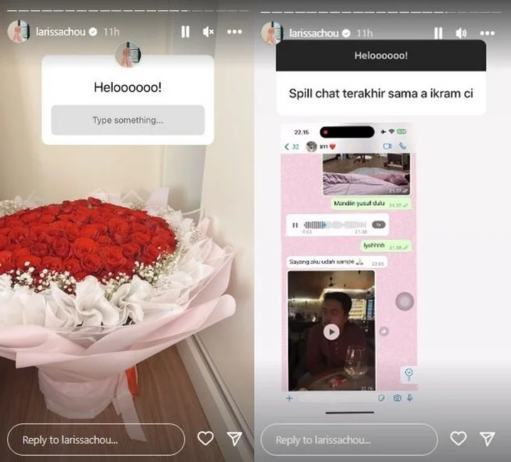 Larissa Chou Spill WhatsApp Ikram Rosadi