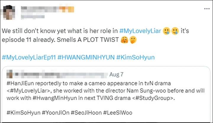 Han Ji Eun Tak Kunjung Muncul di \'My Lovely Liar\' Picu Beragam Kecurigaan