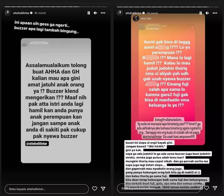 Atta Halilintar-Aurel Dituduh Sewa Buzzer untuk Jodohkan Thariq dengan Aaliyah Massaid