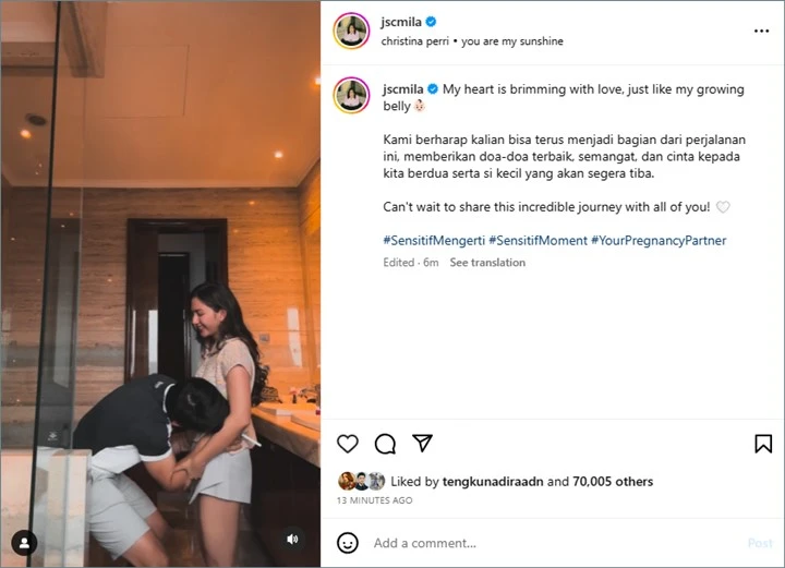 Hamil, Jessica Mila Tunjukkan Hasil USG Serta Reaksi Sang Suami Saat Ketahuan