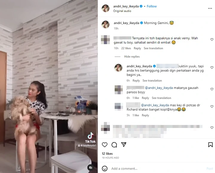 Bukan Denny Sumargo, Sahabat Verny Hasan Dicurigai Sebagai Ayah Sebenarnya dari Anak Sang DJ