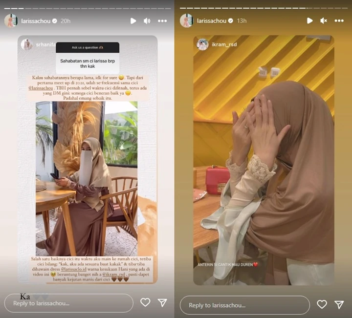 Kebaikan Larissa Chou Dibongkar Sahabat, Ikram Rosadi Sang Suami Disebut Beruntung
