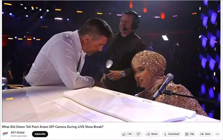 Beri Putri Ariani Standing Ovation, Pesan Simon Cowell Off Camera di Semifinal \'AGT 2023\' Manis