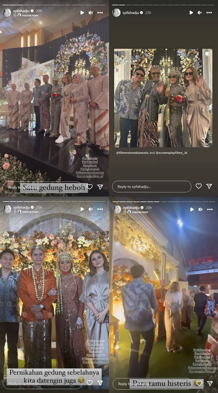 Satu Gedung Heboh, Jefri Nichol dan Syifa Hadju Dandan Nyentrik Datang ke Nikahan Fans