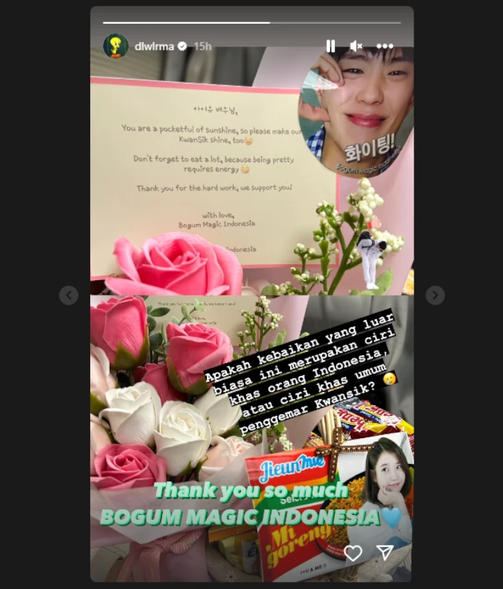 Park Bo Gum Dapat Foodtruck Tumpeng, IU Nimbrung Pakai Bahasa Indonesia