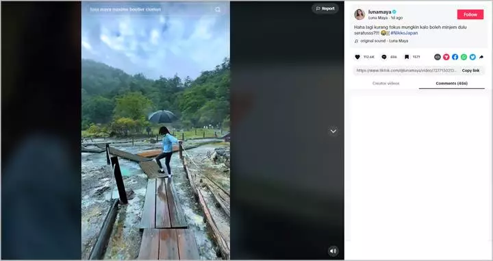 Luna Maya Alami Kejadian Apes Saat Ngonten Estetik di Jepang