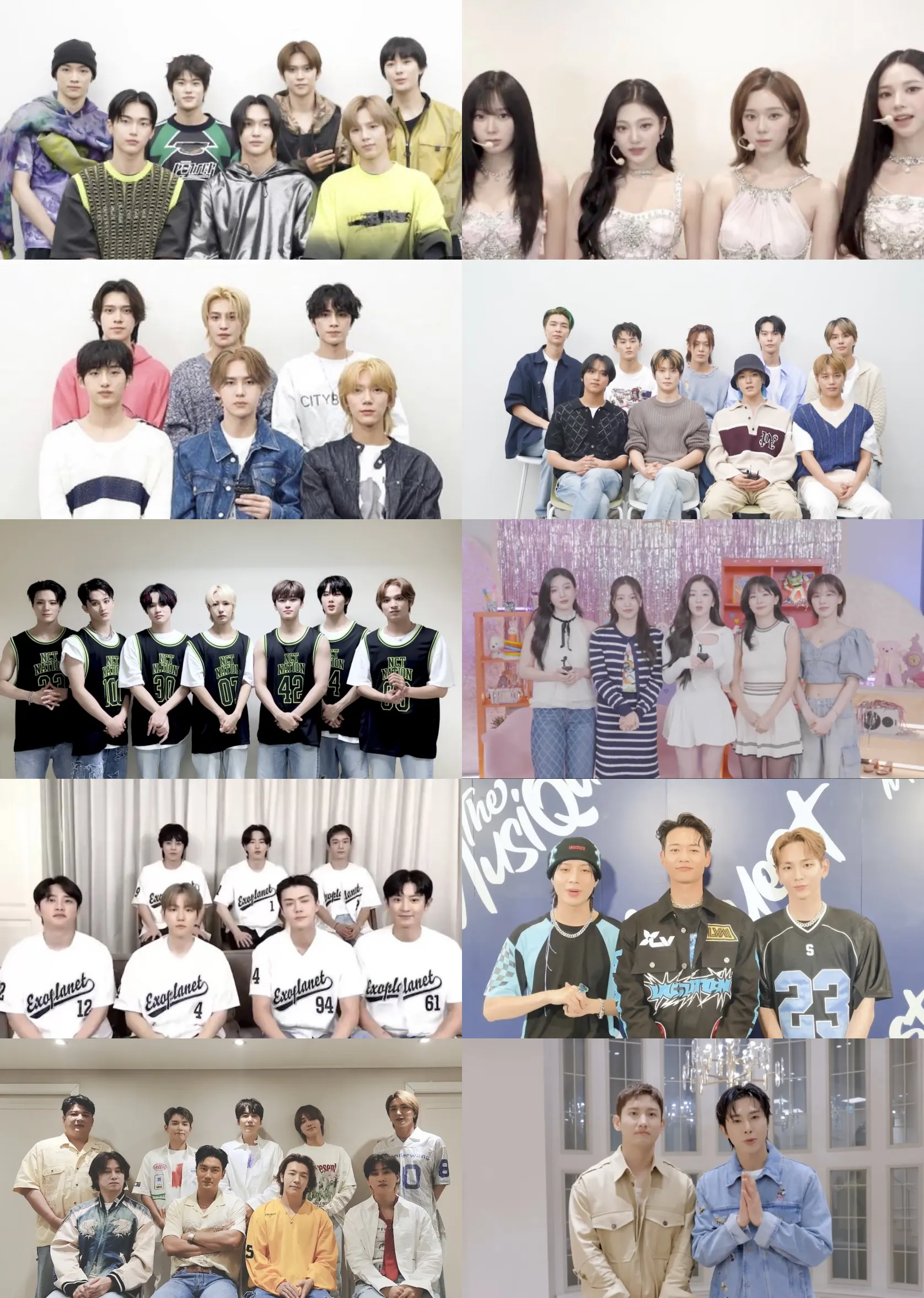 ekspresi wajah para idol SM Entertainment di salam pembuka bergabung ke Weverse