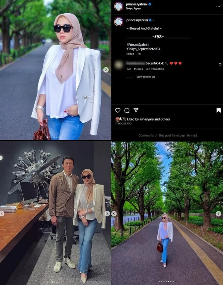 Syahrini dan Reino di Jepang