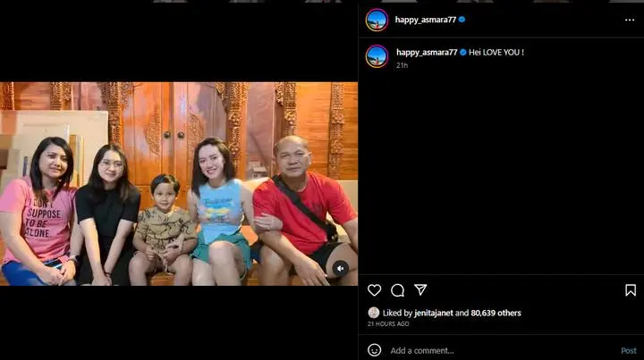 Happy Asmara dan Keluarga