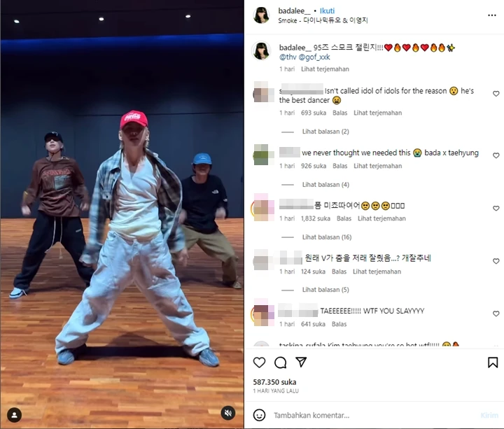 Dampingi V BTS Perform, Bada BEBE Minta Izin Pihak \'Street Woman Fighter 2\'