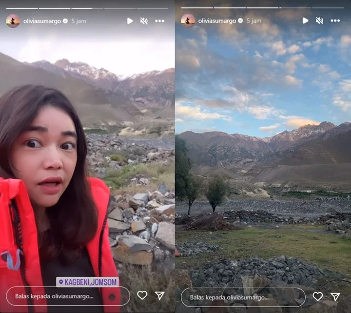 Oliv Bahagia di Kagbeni