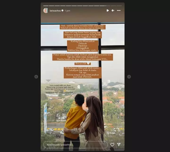 Larissa Chou Singgung Soal Manusia yang Berbuat Jahat
