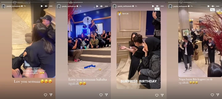 Paula Verhoeven Terharu, Effort Sahabat Saat Beri Kejutan Ultah Bikin Ngakak