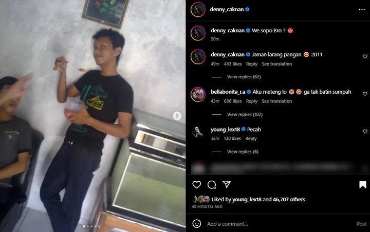 Foto Lawas Denny Caknan Bikin Bella Bonita Nangis Sekaligus Tertawa