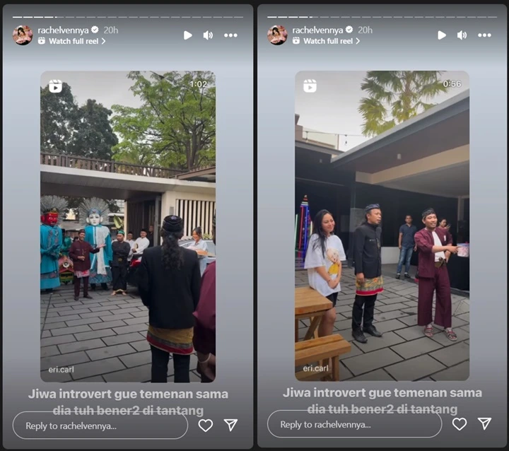 Erika Carlina Beri Surprise Sampai Bawa Ondel-Ondel, Rachel Vennya: Jiwa Introvert Gue Ditantang