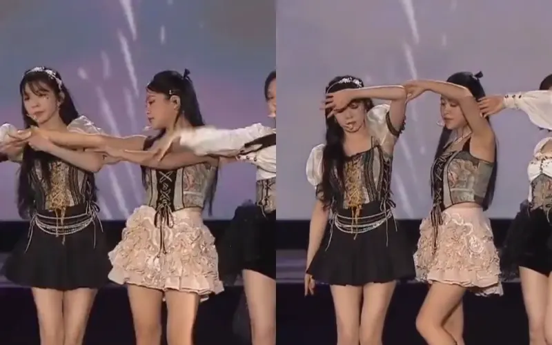 momen Yeri menyelamatkan Irene di penampilan Red Velvet di SMTOWN LIVE Jakarta