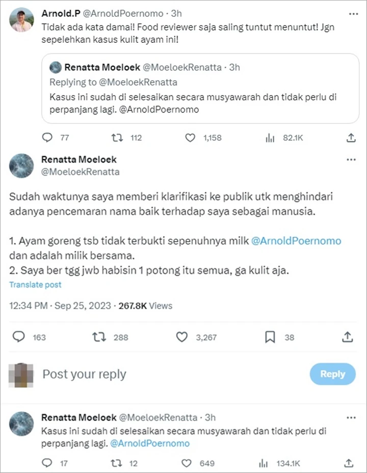 Konflik Farida Nurhan dan Food Vlogger Codeblu Memanas, Nasihat Chef Arnold Bikin Adem
