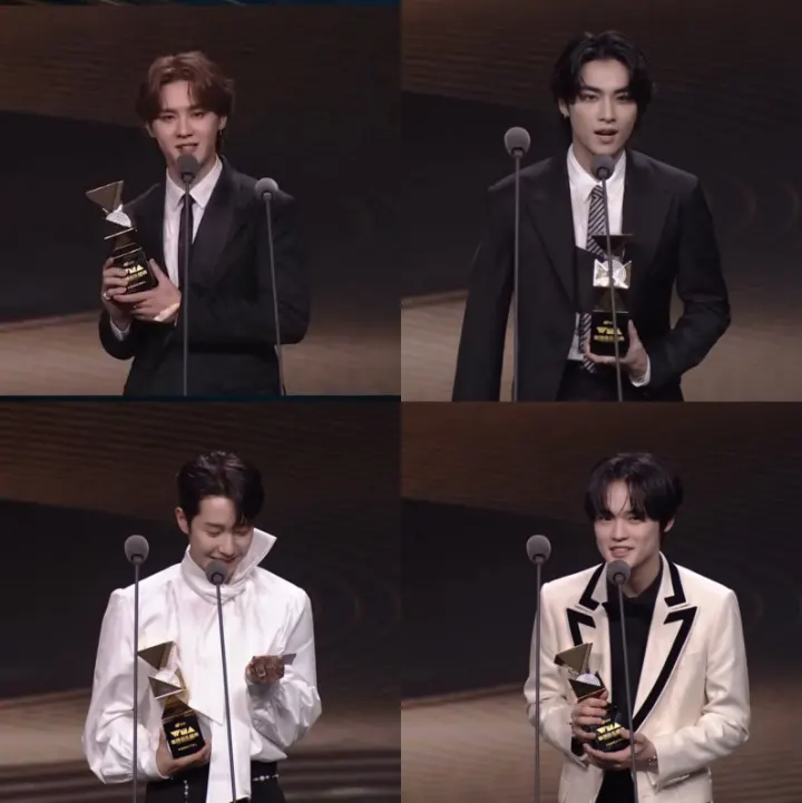Kun, Xiaojun, Renjun, dan Chenle NCT menang di Weibo Music Awards 2023