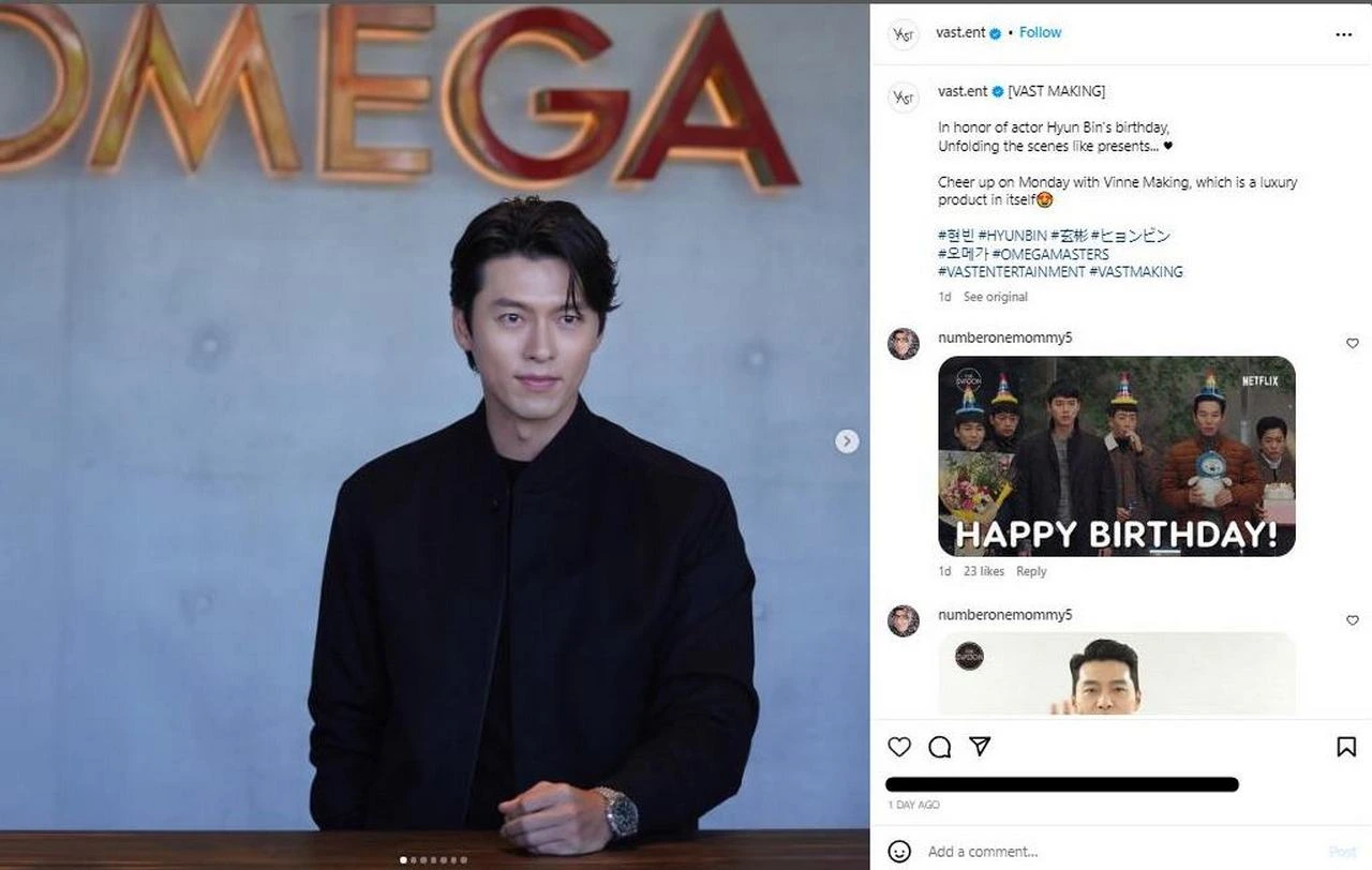 Makin Tua Makin Memikat, Hyun Bin Pamer Visual Tak Lekang Waktu di Ultah Ke-42 Tahun