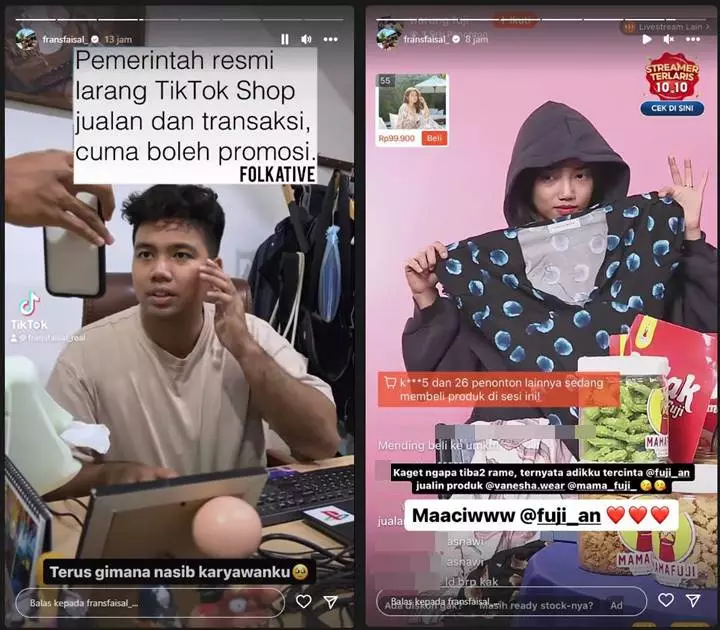 Fuji An Turun Tangan Usai Frans Faisal Sang Kakak Curhat Dipusingkan dengan Aturan Baru TikTok Shop