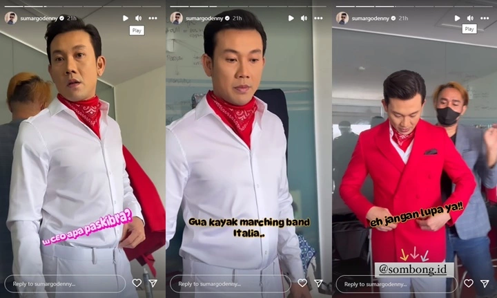 Biasa Kocak, Denny Sumargo Tampil Gagah-Berwibawa Pakai Seragam CEO