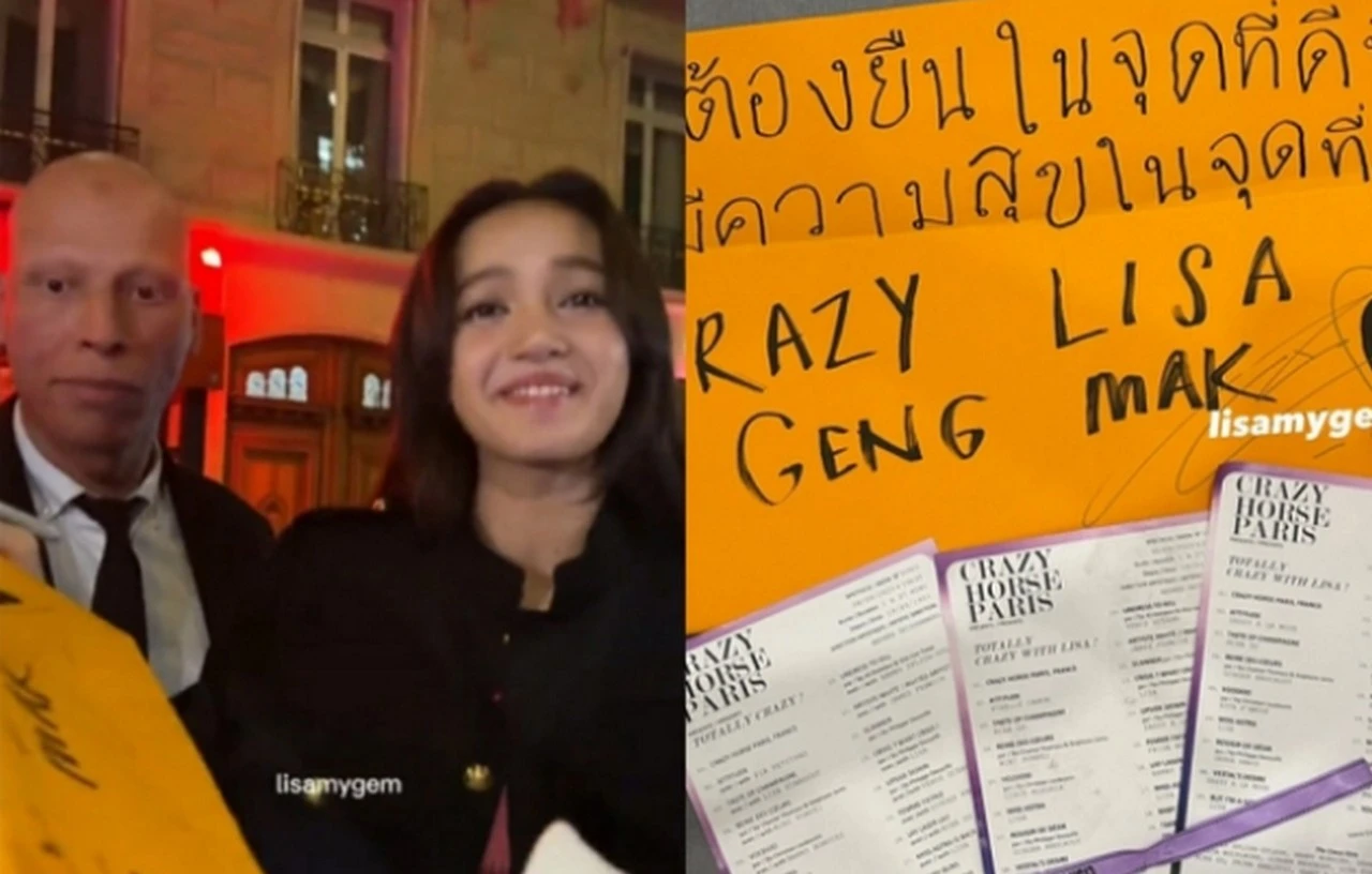 Ekspresi Lisa BLACKPINK Tahan Tangis Lihat Spanduk Dukungan Fans di Crazy Horse Viral