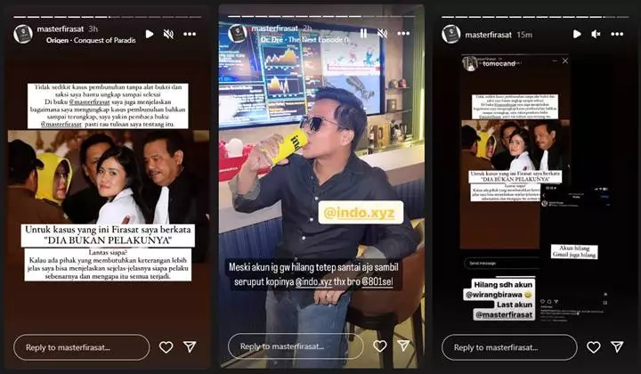 Akun IG Wirang Birawa Hilang Usai Bagikan Firasat Soal Kasus \'Kopi Sianida\' Jessica Wongso