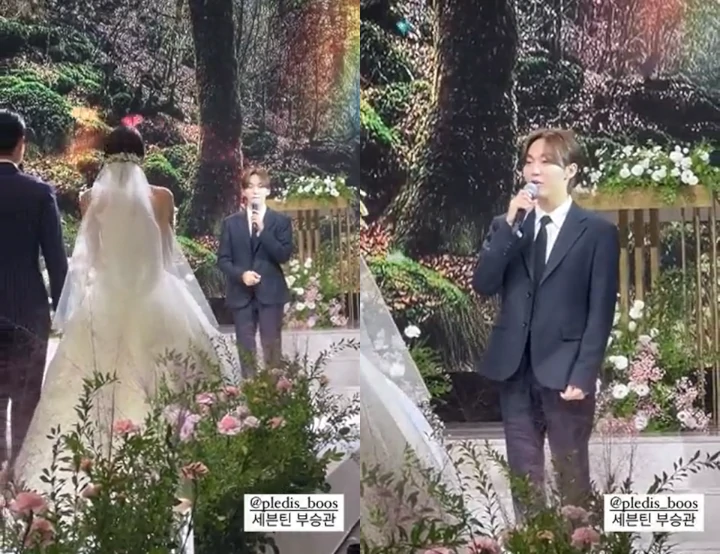 Gak Diminta, Seungkwan SEVENTEEN Nyanyi di Nikahan Lee Suji Eks The Ark