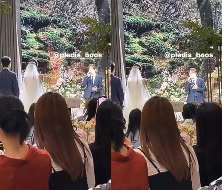 Gak Diminta, Seungkwan SEVENTEEN Nyanyi di Nikahan Lee Suji Eks The Ark