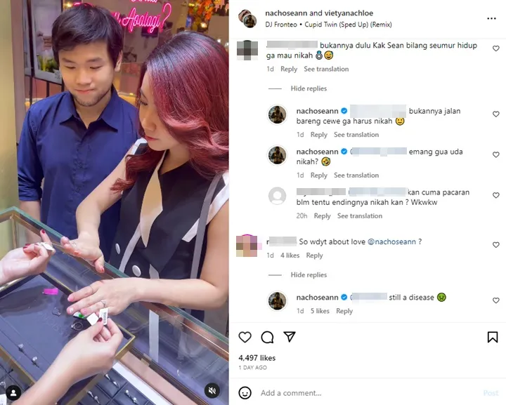 Nicholas Sean Ajak Pacar Foya-foya Beli Cincin Berlian, Opini Soal Nikah Bikin Syok